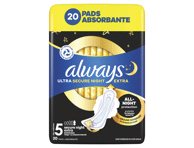Higieniniai paketai ALWAYS Ultra Secure Night Extra, S5, 20 vnt