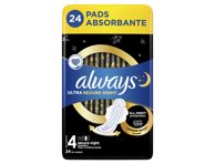 Higieniniai paketai ALWAYS Ultra Secure Night, S4, 24 vnt