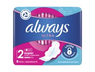 Higieniniai paketai ALWAYS Ultra Super Plus, S2, 8 vnt