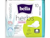 Higieniniai paketai BELLA Herbs Sensitive Ultra Normal, 10 vnt