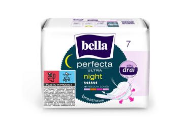 Higieniniai paketai BELLA PERFECTA NIGHT, 7 vnt