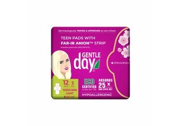 Higieniniai paketai GENTLE DAY TEENS, 12 vnt