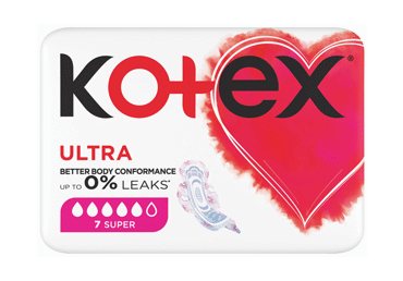 Higieniniai paketai KOTEX ULTRA SUPER, 7 vnt