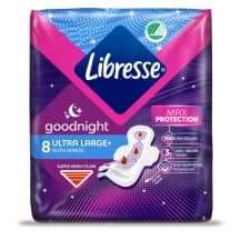 Higieniniai paketai LIBRESSE NIGHT, 8 vnt