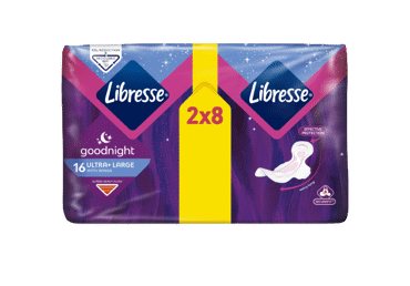 Higieniniai paketai LIBRESSE ULTRA GOODNIGHT, 16 vnt