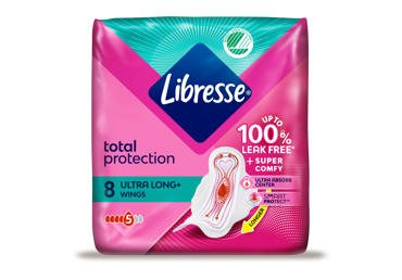 Higieniniai paketai LIBRESSE ULTRA LONG, 8 vnt
