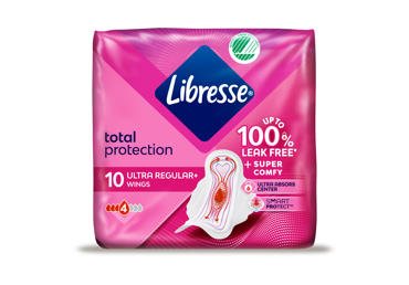 Higieniniai paketai LIBRESSE ULTRA NORMAL WING, 10 vnt