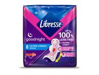 Higieniniai paketai LIBRESSE Ultranight Super, 8 vnt