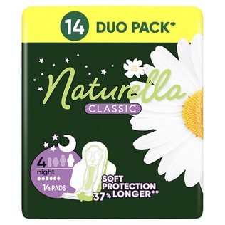 Higieniniai paketai NATURELLA NIGHT, /pak., 14 vnt