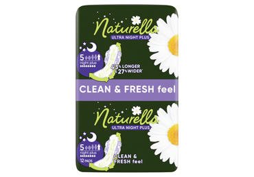 Higieniniai paketai NATURELLA Ultra Night Plus, S5, 12 vnt