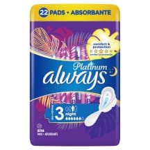 Hig.pak.ALWAYS PLATIN.NIGHT, 22 vnt