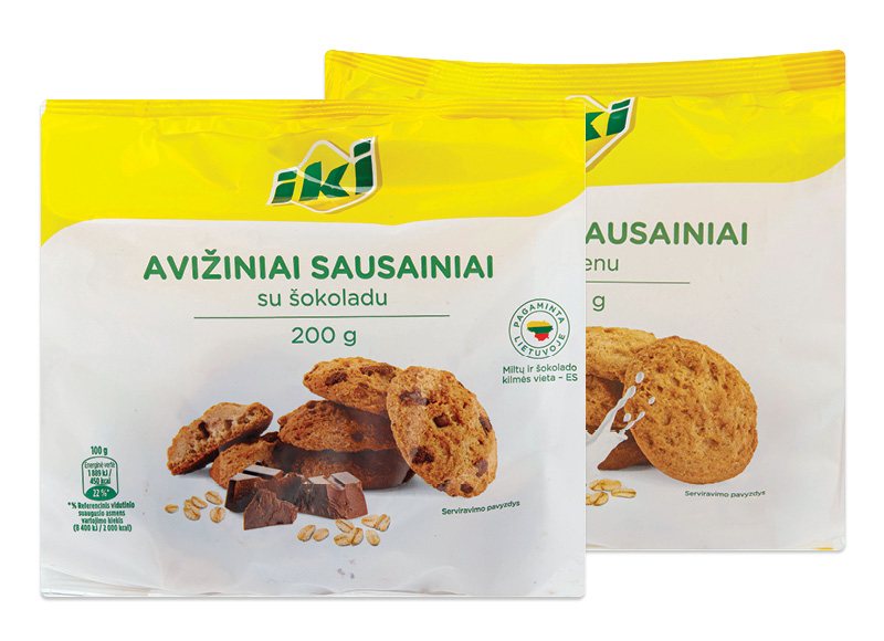 IKI avižiniai sausainiai