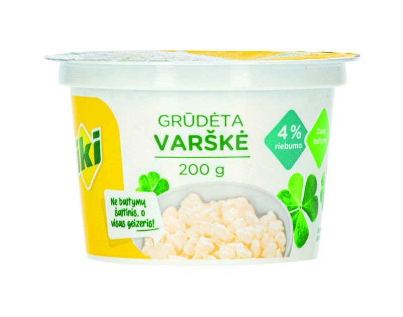 IKI GRŪDĖTA varškė, 200 g