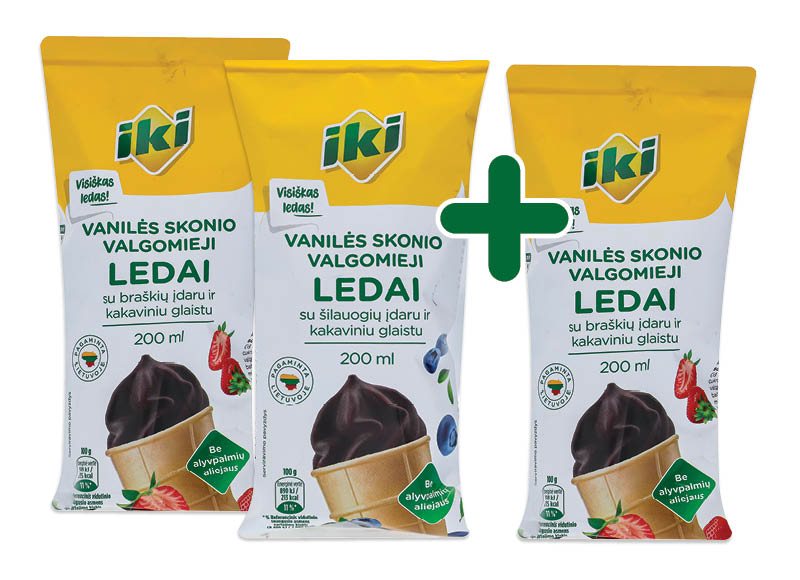 IKI ledai vafliniame puodelyje, 200 ml