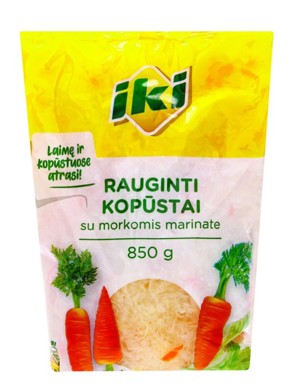 IKI Rauginti kopūstai su morkomis marinate