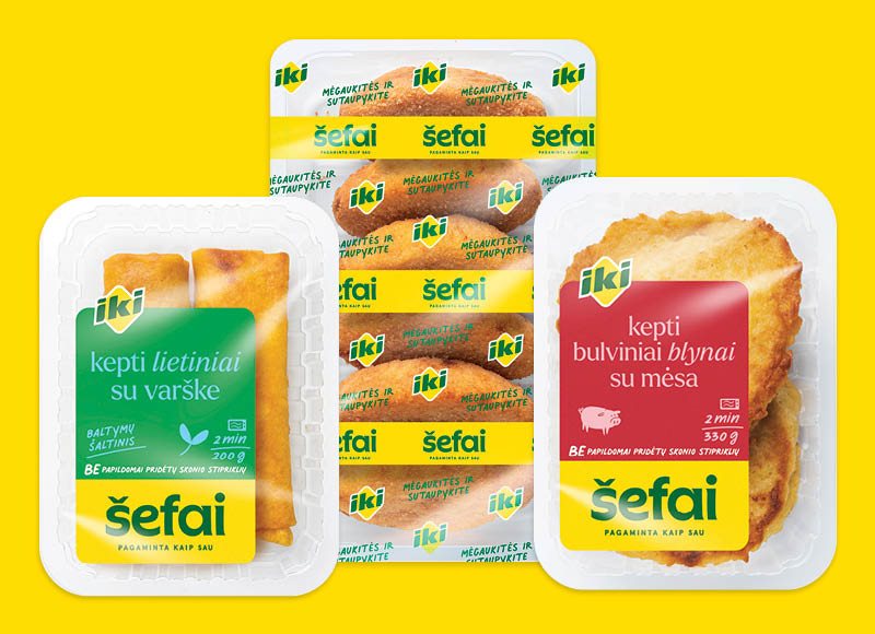 IKI ŠEFAI kepti blynai ar lietiniai