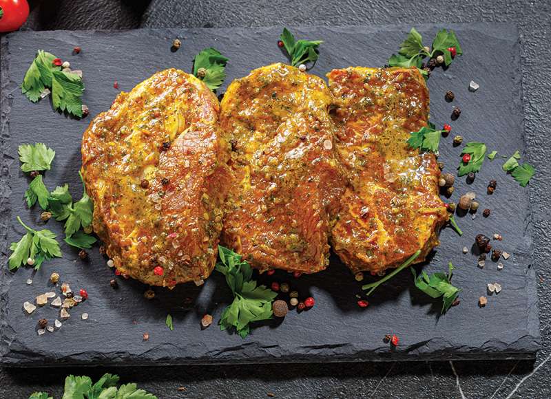 IKI ŠEFAI marinuoti kiaulienos sprandinės pjausniai, 1 kg