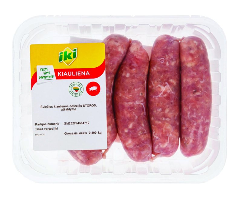 IKI šviežios kiaulienos dešrelės, 400 g