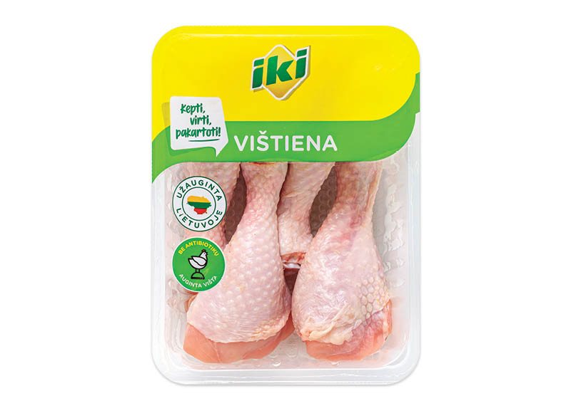IKI šviežios viščiukų broilerių blauzdelės, 500 g