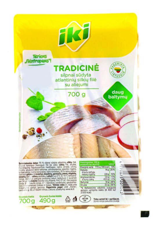 IKI TRADICINĖ atlantinių silkių filė, 700 g