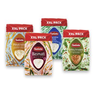 ilgagrūd., BASMATI, plik. ryž. ir grik. kruop. GALINTA XXL, 2 kg