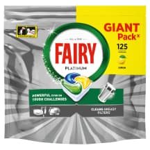 Indaplovių kapsulės FAIRY PLATINUM LEMON, 125 vnt