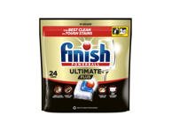 Indaplovių indų ploviklio kapsulės Finish Ultimate Plus Fresh, gaivaus kvapo, 24 vnt