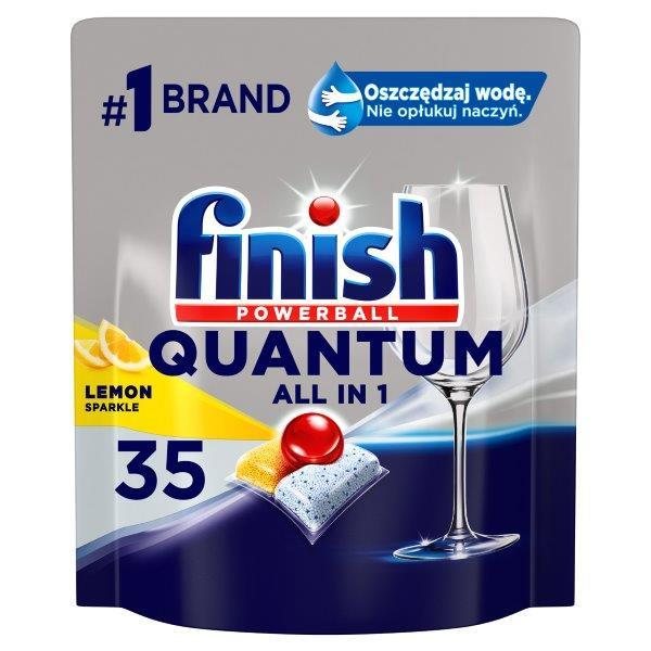 Indaplovių kapsulės FINISH LEMON Powerball Quantum All in 1, 35 vnt