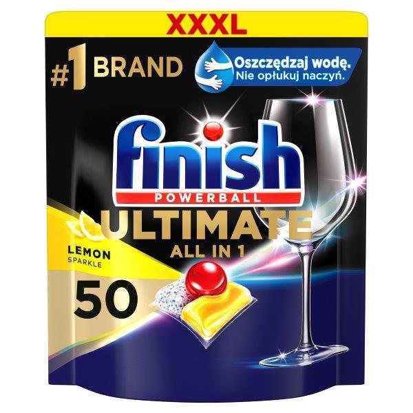 Indaplovių kapsulės FINISH LEMON Powerball Ultimate All in 1, 50 vnt