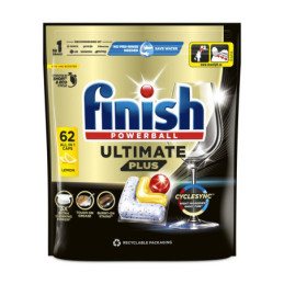 Indaplovių kapsulės FINISH ULTIMATE PLUS LEMON, 62 vnt