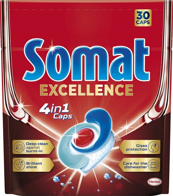Indaplovių kapsulės SOMAT Excellence 4 in 1, 30 vnt