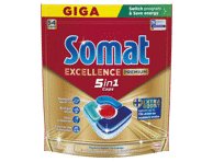 Indaplovių kapsulės "SOMAT Excellence Premium 5in1", 54 vnt