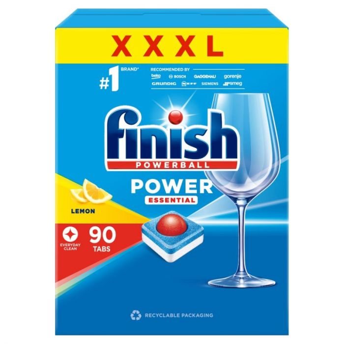 Indaplovių tabletės FINISH Powerball Power Essential, 90 vnt