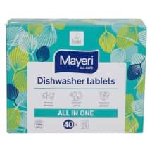 Indaplovių tabletės MAYERI ALL IN 1, 40 vnt