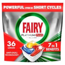 Indų pl. kaps. FAIRY PL. PLUS LEMON, 36 vnt