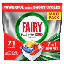 Indų pl. kaps. FAIRY PL. PLUS LEMON, 71 vnt