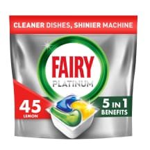Indų pl. kaps. FAIRY PLATINUM LEMON, 45 vnt