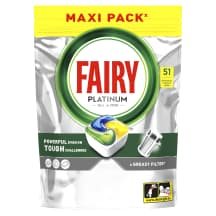 Indų pl. kaps. FAIRY PLATINUM LEMON, 51 vnt