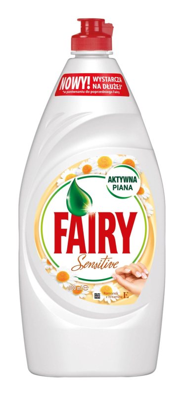 Indų ploviklis FAIRY Sensitive Chamomile & Vitamine E, 900 ml