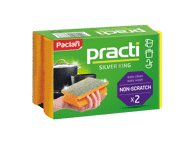 Indų plovimo kempinėlės PACLAN Practi Silver King, 2 vnt