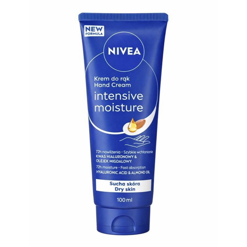 Intensyviai drėkinantis rankų kremas Nivea Intensive Moisture, 100 ml