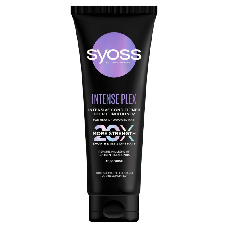 Intensyvus kondicionierius labai pažeistiems plaukams Syoss Intense Plex, 250 ml