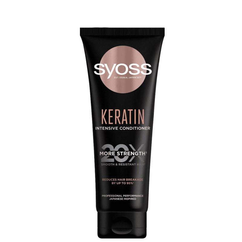 Intensyvus kondicionierius silpniems ir trapiems plaukams Syoss Keratin Intensive Conditioner, 250 ml