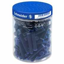 Ištr. mėl. rašalo kasetės SCHNEIDER, 100 vnt