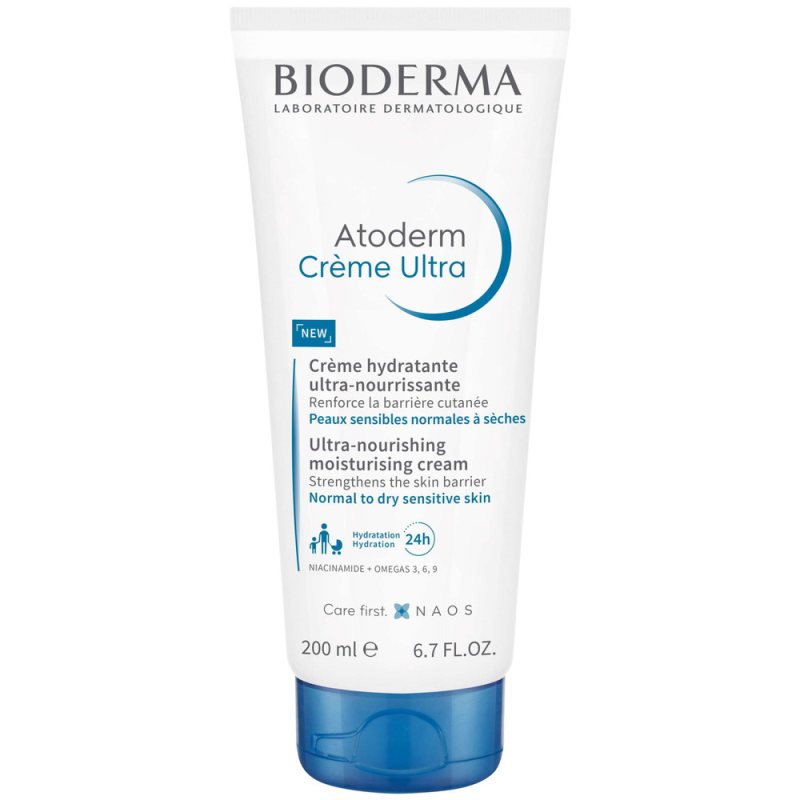 Itin maitinamasis drėkinamasis kremas Bioderma Atoderm Creme Ultra, 200 ml