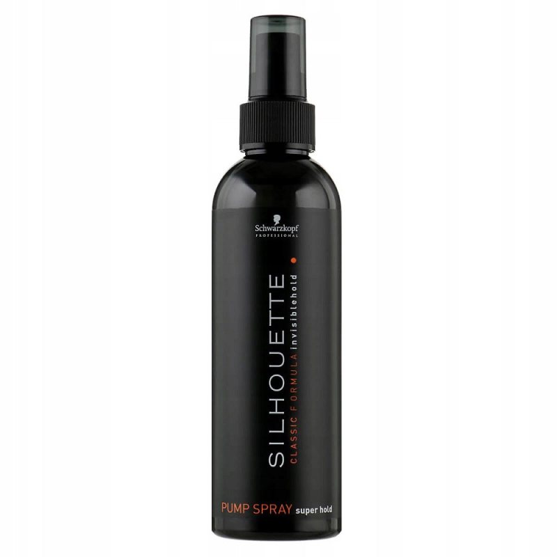Itin stiprios fiksacijos purškiamas plaukų lakas Schwarzkopf Professional Silhouette Super Hold Pumpspray, 200 ml