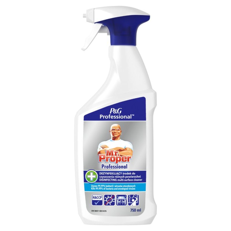 Įvairių paviršių valiklis ir dezinfekantas Mr. PROPER Professional, 750 ml