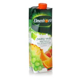 Įvairių vaisių nektaras ELMENHORSTER su vitaminais, 50 %, 1 l