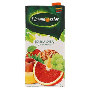 Įvairių vaisių sulčių gėr. ELMENHORSTER su raudonais apelsinais, 2 l