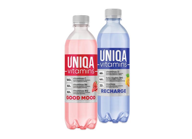 Izotoninis gėrimas UNIQA VITAMINS, 0.5 l